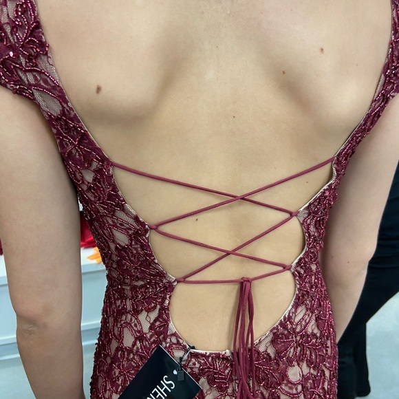 Sherri Hill 53446 Prom Dress - Burgundy Red Size 6 NWT - Stunning! - Picture 5 of 6